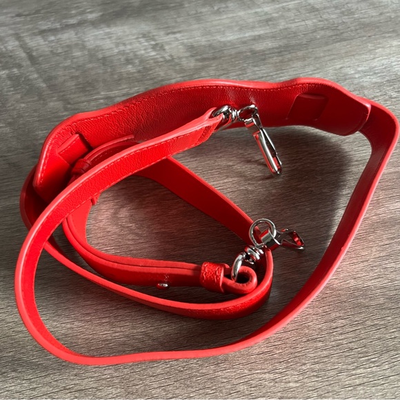 Balenciaga City Classic Metallic Edge Bag Leather Mini Red SHW - Picture 8 of 16